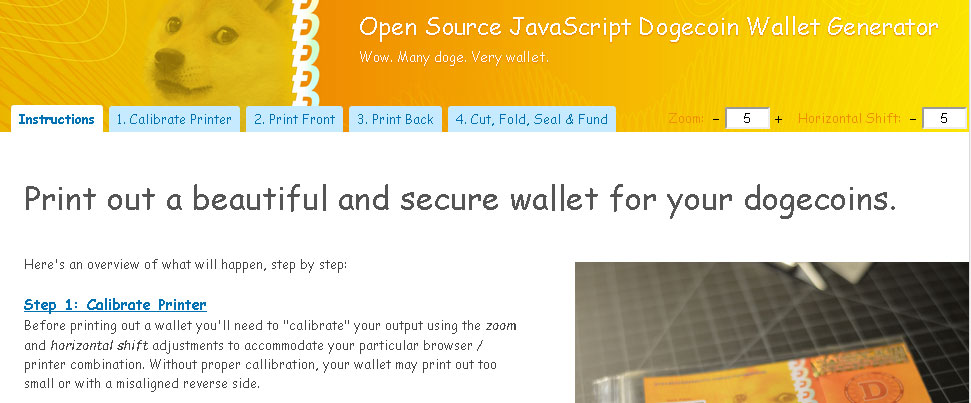 paper wallet in browser